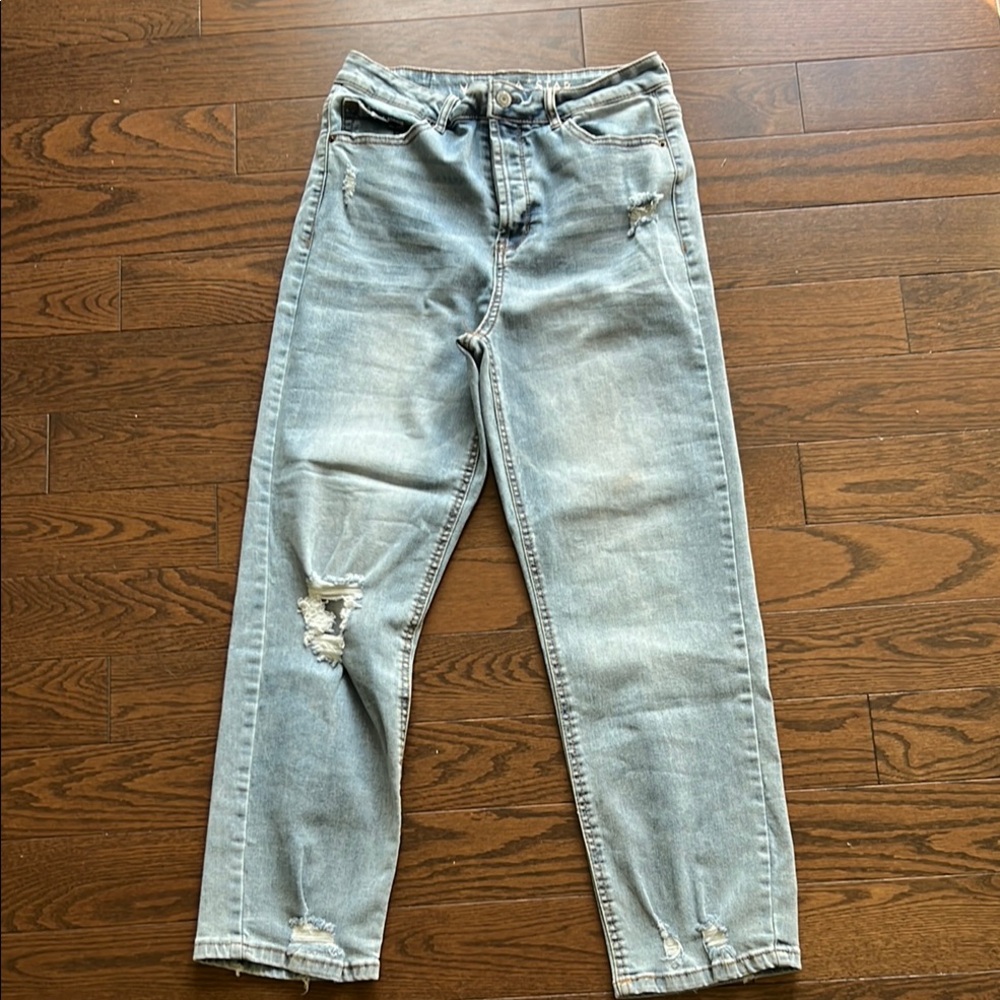 Vanilla Sky Light Blue Distressed Jeans
